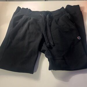 Small black champion sweatpants